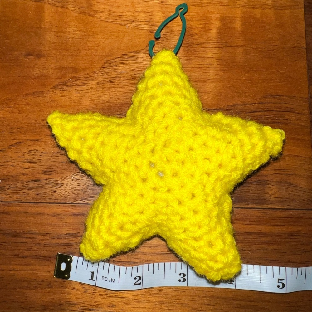 Hand Crocheted 5 Inch Christmas Star Ornament Made With Love! - Picture 6 of 11